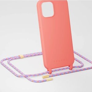 LIVING CORAL SILICONE CASE /ROPE for iPhone 12 Pro